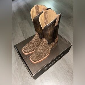 Ariat Circuit Paxton Western Boots Antique Tan